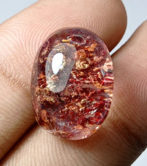 كوارتز فانتوم طبيعي 22.7 قيراط - كوارتز شبح - 20x15 ملم