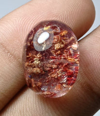 كوارتز فانتوم طبيعي 22.7 قيراط - كوارتز شبح - 20x15 ملم