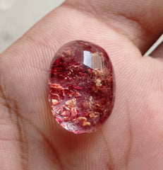 كوارتز فانتوم طبيعي 22.7 قيراط - كوارتز شبح - 20x15 ملم