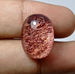 كوارتز فانتوم طبيعي 23.1 قيراط - كوارتز شبح - 20x15 ملم