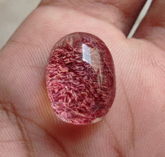 كوارتز فانتوم طبيعي 23.1 قيراط - كوارتز شبح - 20x15 ملم