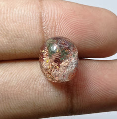 كوارتز فانتوم طبيعي 10.5 قيراط - كوارتز شبح - 14x11.5 ملم