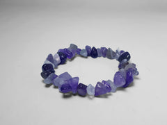 Freeform Natual Amethyst Strech Bracelet
