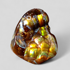 Elegant Rare Mexican Fire Agate Carving with Segenite Needles