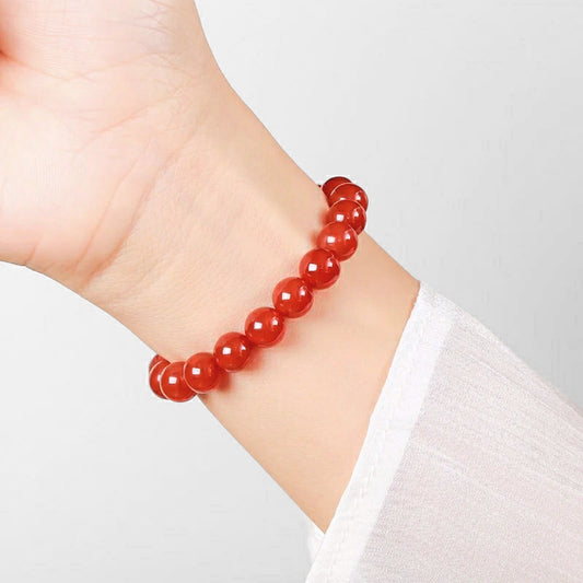 A+ سوار من حجر الرودوكروزيت الأرجنتيني الطبيعي، مقاسات 7-13.5 ملم