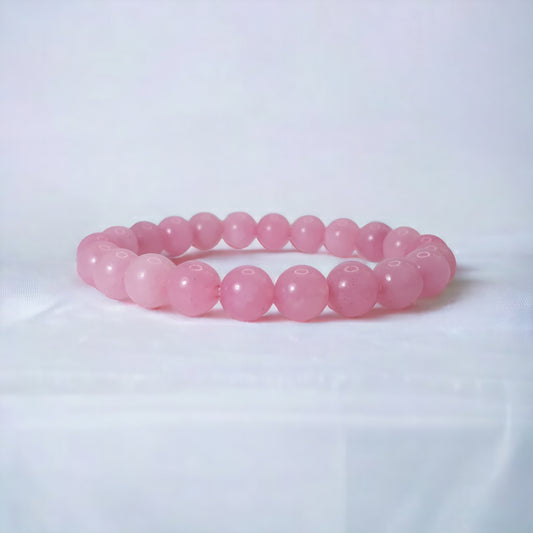 Natural Rose Quartz 8mm Stretch Bracelet