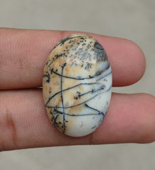 39.4ct Jasper - Scenic Jasper Cabochon - 32x21x7mm