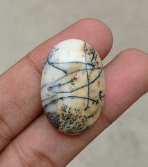 39.4ct Jasper - Scenic Jasper Cabochon - 32x21x7mm