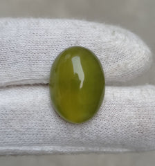 23.2ct Natural High Quality Translucent Serpentine Cabochon - Shah Maqqsood - Zehrmora - 23x17x8mm