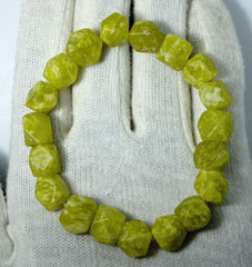 Natural Heart Chakra Serpentine Gemstone Bracelet - also known as Zehrmora Bracelet