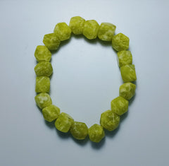 Natural Heart Chakra Serpentine Gemstone Bracelet - also known as Zehrmora Bracelet