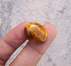 26ct Tiger Eye Cabochon - June Birthstone - June Birthstone - 22x17mm