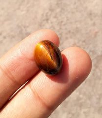 10.9ct Tiger Eye Cabochon - June Birthstone - June Birthstone - 16.5x12mm