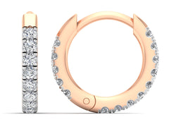 أقراط من الألماس الطبيعي