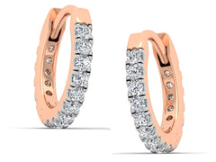 أقراط من الألماس الطبيعي