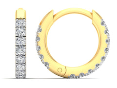 أقراط من الألماس الطبيعي