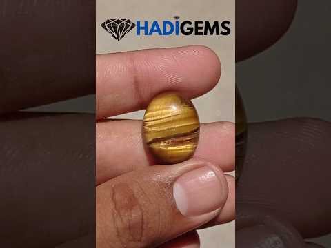 كابوشون عين النمر 28.5 قيراط - حجر بخت شهر يونيو - حجر بخت شهر يونيو - 22x18x8 ملم