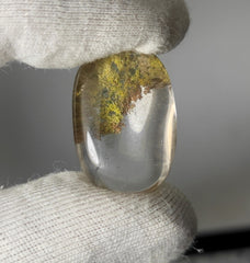 حجر الكوارتز الشبح الطبيعي 21 قيراط - كوارتز الشبح - 19 × 25 مم