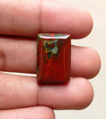 حجر الدم ذو الجودة الإمبراطورية 36.5 قيراط - الهليوتروب - حجر الدم -25x17 ملم