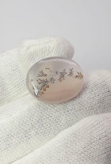 عقيق شجري طبيعي 15.1 قيراط - عقيق شجري - الأبعاد -21x17 ملم