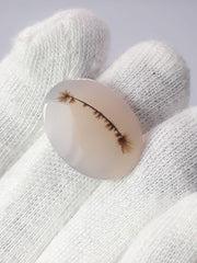 عقيق شجري طبيعي 19.1 قيراط - عقيق شجري - الأبعاد - 24 × 18 ملم