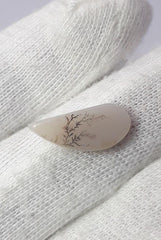 عقيق شجيري طبيعي 4.2 قيراط - عقيق خشبي - الأبعاد - 18 × 9 ملم