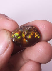 عقيق ناري مكسيكي قوس قزح، حجر كريم أندر من الماس