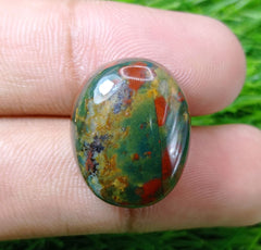 حجر الدم ذو الجودة الإمبراطورية 36.5 قيراط - الهليوتروب - حجر الدم -22x18 ملم