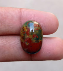 31.8ct High Quality Blood Stone - Heliotrope - Hajr-ul-Dam-23x15mm