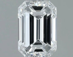0.70ct Emerald Natural Diamond (Colour E, Clarity VS2, Cut F, GIA Certified)