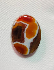 31ct Agate Cabochon - Sulaimani Aqeeq  - 26 x 21mm