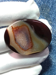 40ct Agate Cabochon - Sulaimani Aqeeq  - 35 x 26mm