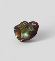 العقيق الناري المكسيكي، العقيق الناري النادر، كابوشون العقيق الناري - الأبعاد - 15.8 × 12 مم