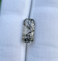 7.3 قيراط من الكوارتز التورماليني الأسود - كوارتز روتيل أسود