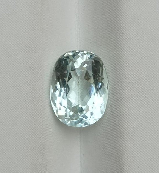 حجر كريم زبرجد طبيعي 2.5 قيراط - حجر بخت شهر مارس - 10x7.5x5.2 ملم