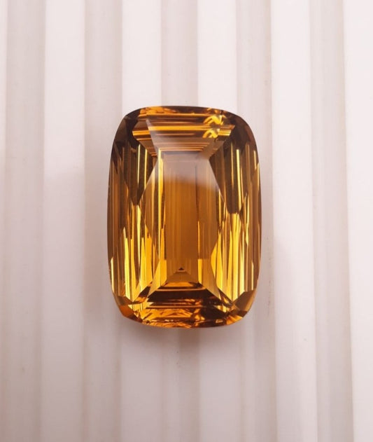 22.4 قيراط سيترين طبيعي شفاف عالي الجودة للبيع - سيترين ذهبي - حجر بخت شهر نوفمبر - 22x15x10mm