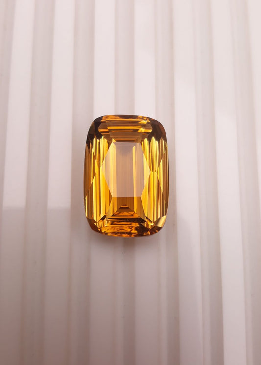 22.4 قيراط سيترين طبيعي شفاف عالي الجودة للبيع - سيترين ذهبي - حجر بخت شهر نوفمبر - 22x15x10mm