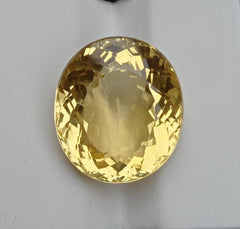 سيترين بيضاوي الأوجه 20.3 قيراط للبيع - حجر بخت شهر نوفمبر - 19x16.5x10.5mm
