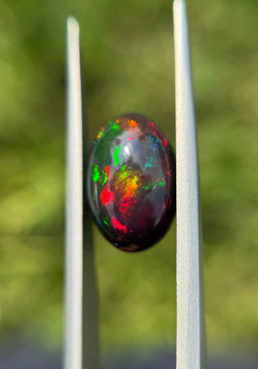 5.05ct  Black Fire Opal - October Birthstone