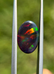 5.05ct  Black Fire Opal - October Birthstone