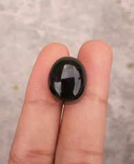 20.6ct اليشم، النفريت اليشم كابوشون، اليشم الأخضر، أحجار اليشم ذات نوعية جيدة - 16x13.8x10mm