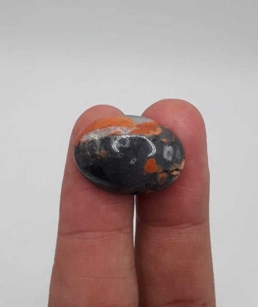 17.7ct  Jasper - Maligano Jasper Cabochon - Jasper Maligano- 22x15mm