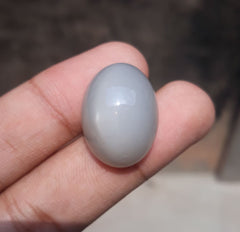 حجر القمر 45 قيراط للبيع - Adularia MoonStone - حجر القمر الرمادي - حجر بخت شهر يونيو -24x18x14mm
