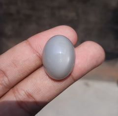 حجر القمر 45 قيراط للبيع - Adularia MoonStone - حجر القمر الرمادي - حجر بخت شهر يونيو -24x18x14mm