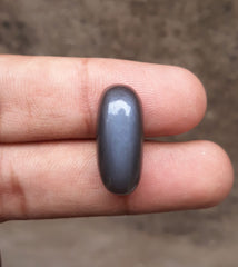 حجر القمر 21 قيراط للبيع - Adularia MoonStone - حجر القمر الأسود - حجر بخت شهر يونيو -24x10x9mm