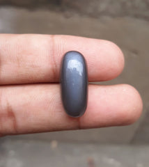 حجر القمر 21 قيراط للبيع - Adularia MoonStone - حجر القمر الأسود - حجر بخت شهر يونيو -24x10x9mm