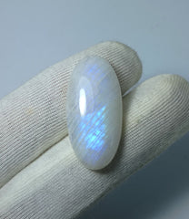 حجر القمر 23.6 قيراط للبيع - Adularia MoonStone - حجر القمر قوس قزح - حجر بخت شهر يونيو -31x15x6mm