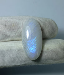 حجر القمر 23.6 قيراط للبيع - Adularia MoonStone - حجر القمر قوس قزح - حجر بخت شهر يونيو -31x15x6mm