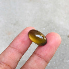 Natural Vesuvianite Solar Gemstone - Vesuvianite Cabochon - 19x11x9mm