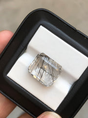 7.3 قيراط من الكوارتز التورماليني الأسود - كوارتز روتيل أسود